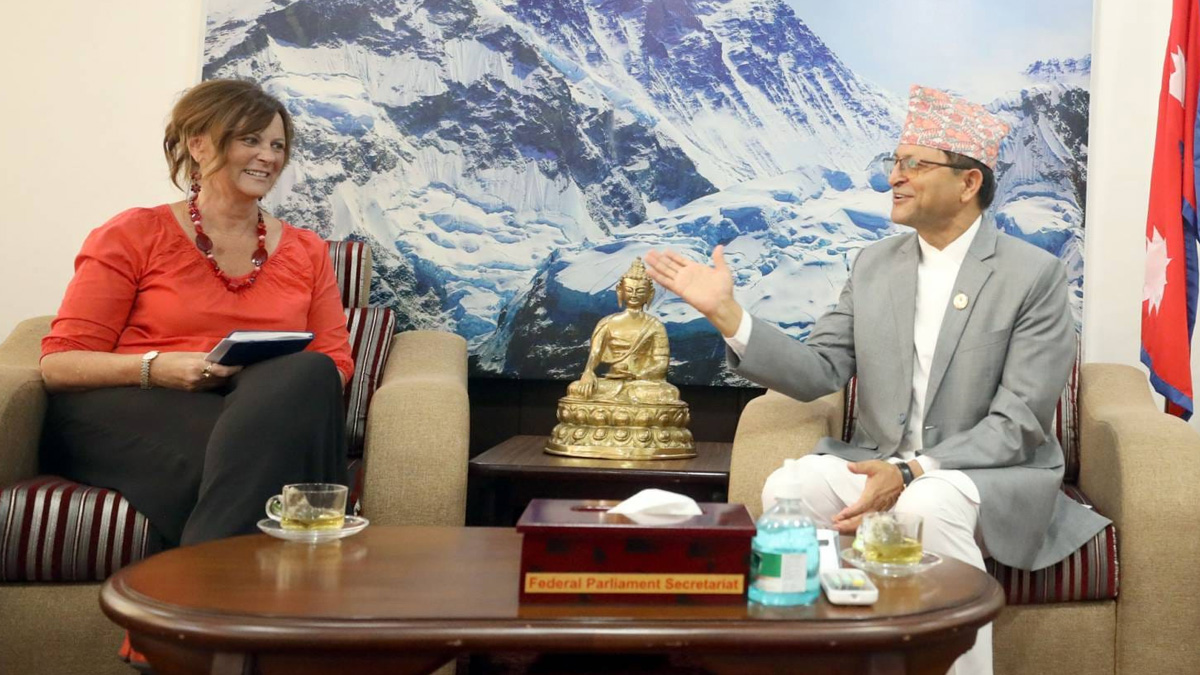 राष्ट्रियसभा अध्यक्षसंग र अष्ट्रेलियाका राजदूतको शिष्टाचार भेट